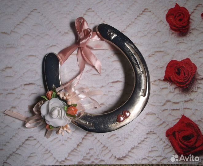 Подкова Подарок на рождение девочки оберег в дом