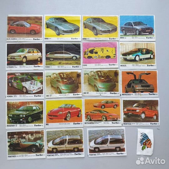 Вкладыши Turbo Турбо 3я серия (121-190)