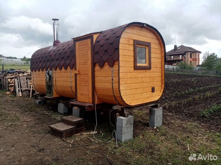 Баня Квадро бочка