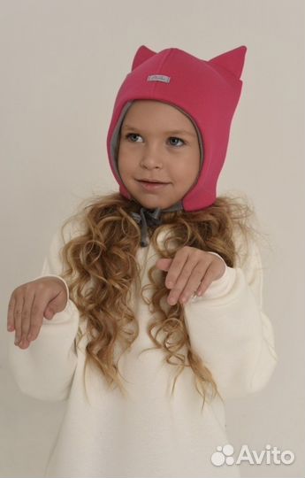 Шапка демисезонная для девочки новая