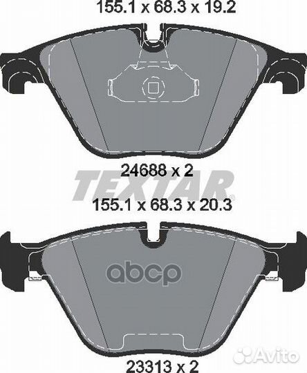 Колодки тормозные дисковые с противошумной плас