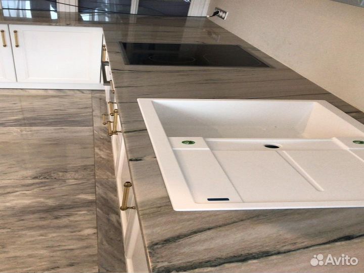 Столешница для кухни, их камня, с гарантией