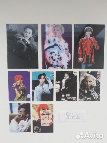 Сет неофициальных карточек и наклеек G-Dragon
