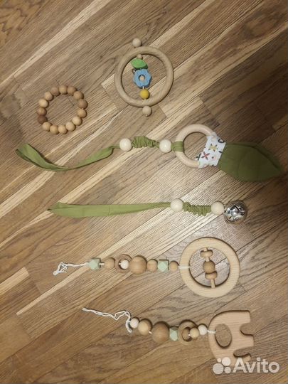 Игрушки деревянные Монтессори Подвесы на мобиль