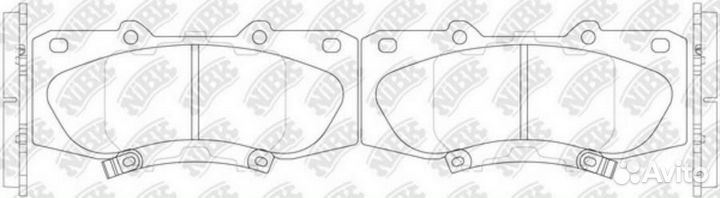 Nibk PN0548 Колодки торм. пер