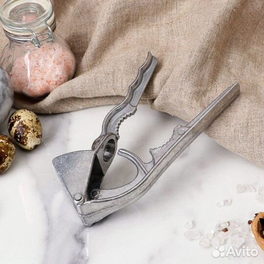 Пресс для чеснока алюминиевый, премиум 