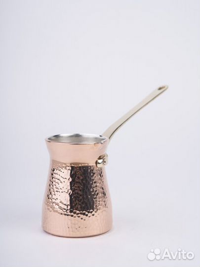 Турка медная кованная 225мл (Олово)