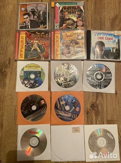 Диски с играми для PC и пустые диски