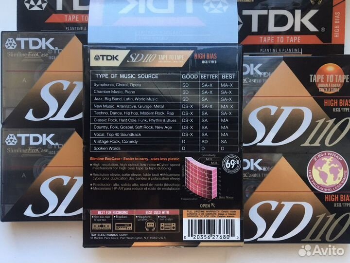 Аудиокассеты TDK SD 110