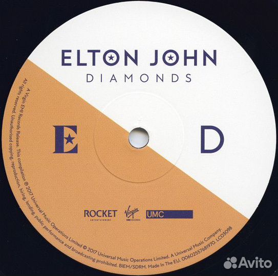 Виниловая пластинка Elton John, Diamonds (2LP)
