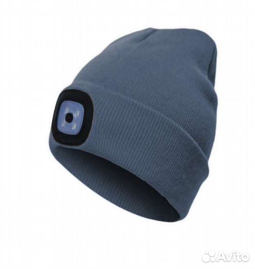 Шапка с фонариком универсальная, новая