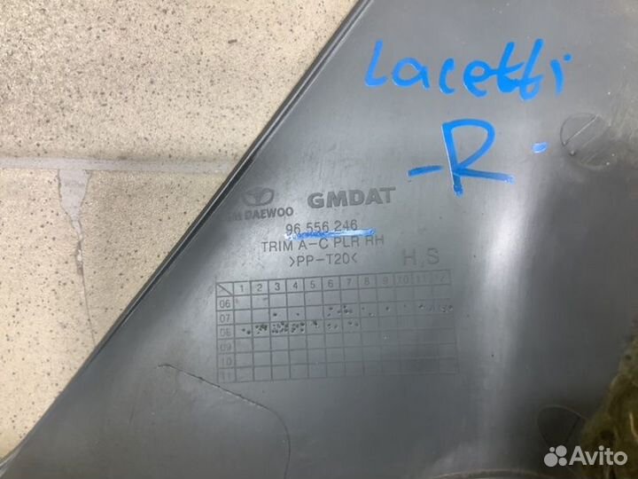 Обшивка стойки задней задняя правая Chevrolet