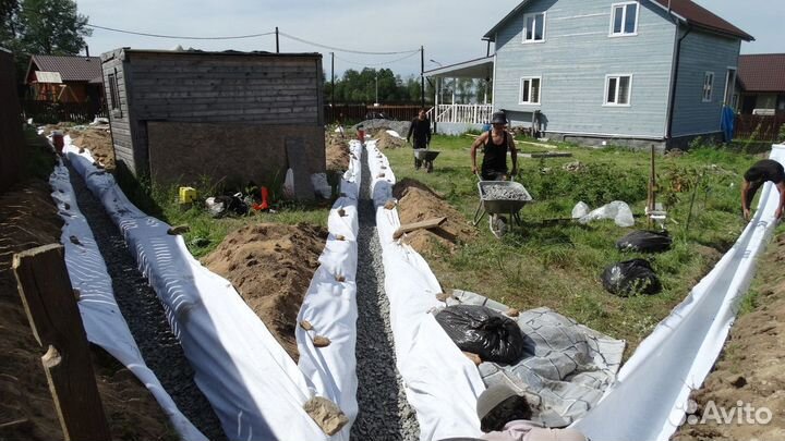 Ливневка дренаж участка