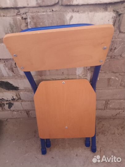 Стульчик детский раскладной металл фанера б/у