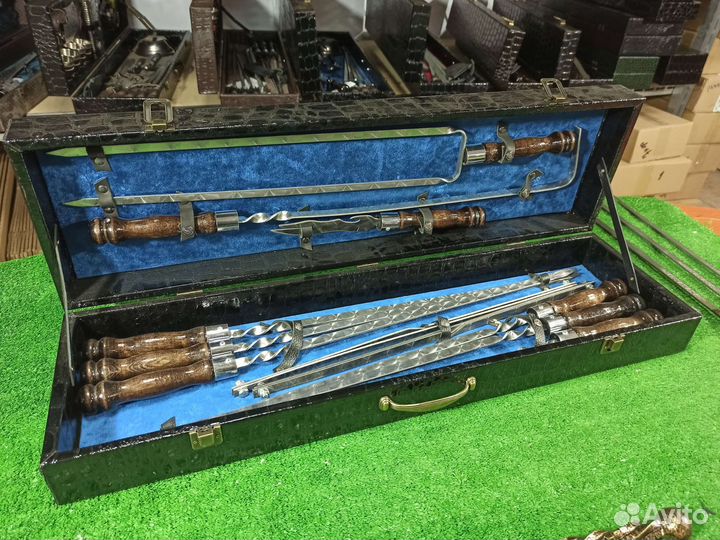 Шашлычные подарочные наборы (набор шампуров)