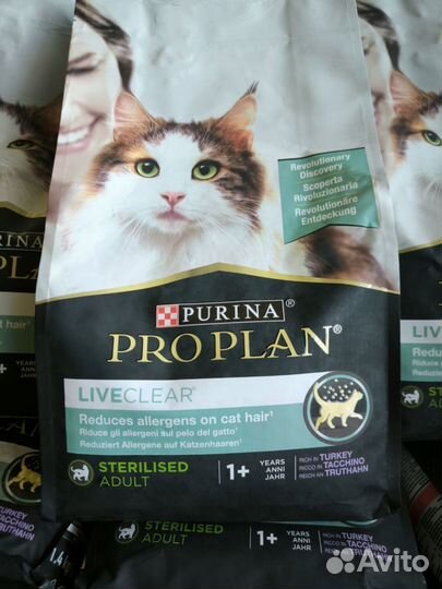 Purina Pro Plan LiveClear 1,4кг Индейка