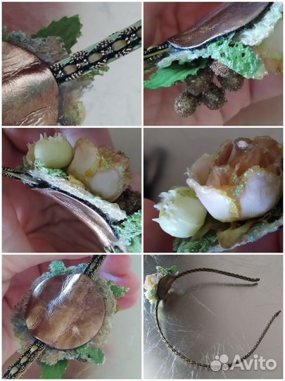 Аксессуары д/волос.ободок.шпилька.резинка.Франция