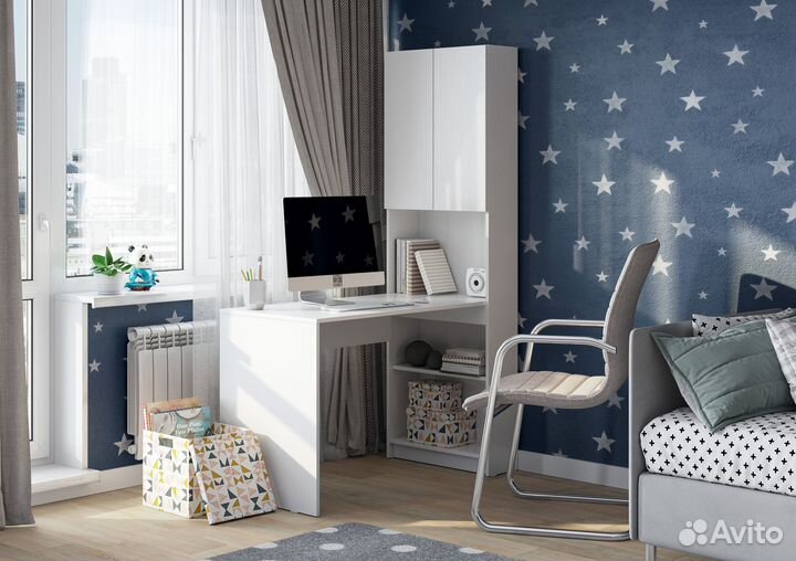 Письменный стол с стеллажем