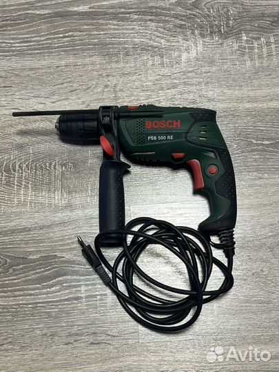 Дрель ударная bosch psb 500re