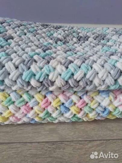 Плед вязаный