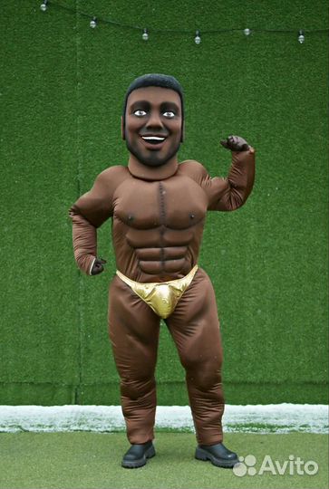 Ростовая кукла Поздравление Африканец Пирожков