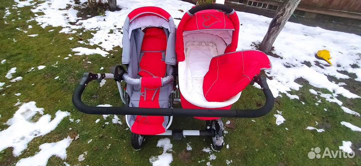 Многофункциональная коляска jumper для двойни или