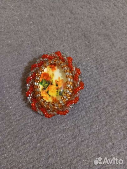 Броши из бисера ручной работы