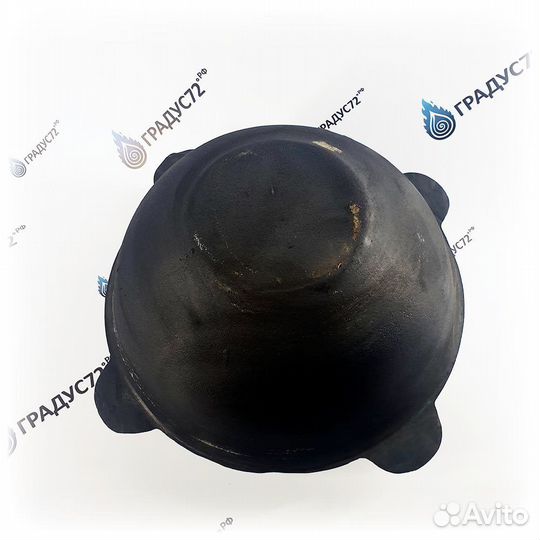 Казан Узбекский чугунный 4,5 литров с плоским дном