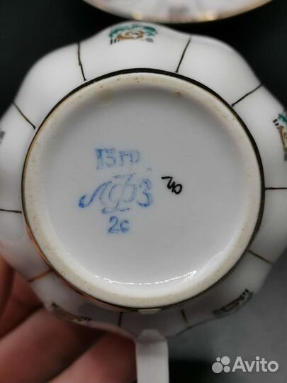 Кофейная пара Фарфор лфз СССР