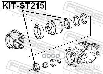 Kitst215 к-т подшипника заднего дифференциалаT