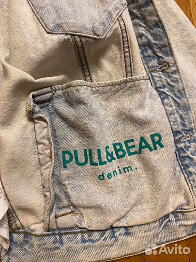Джинсовая куртка pull and bear