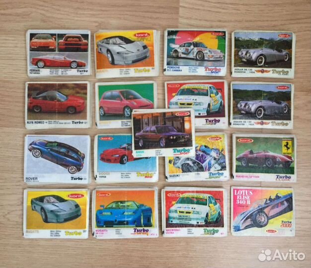 Вкладыши от жвачек Turbo