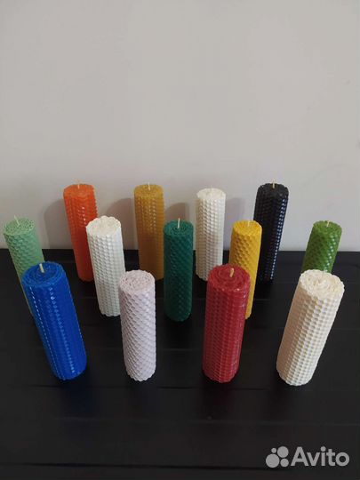 Свечи из вощины ручной работы