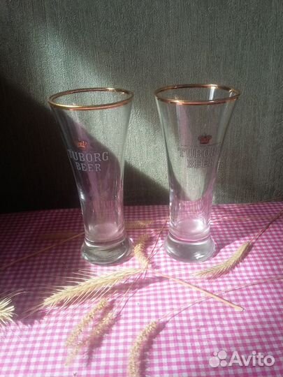 Пивные бокалы Tuborg beer