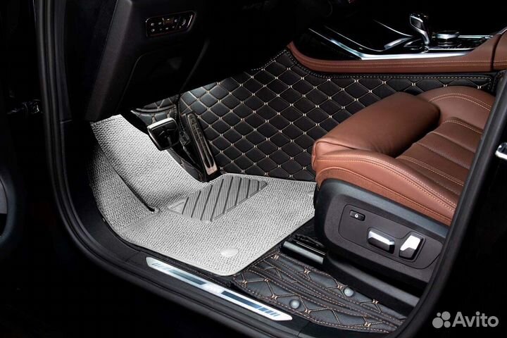 3D Коврики Range Rover Салон Багажник из Экокожи