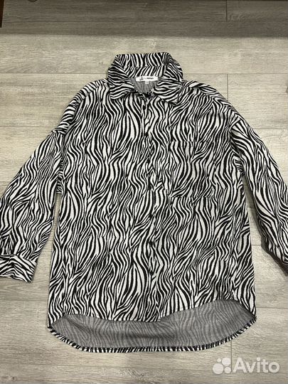Рубашка с принтом зебра