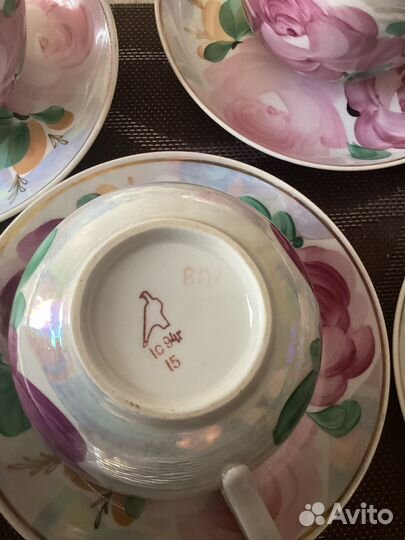 Чайная пара гигант Дулево