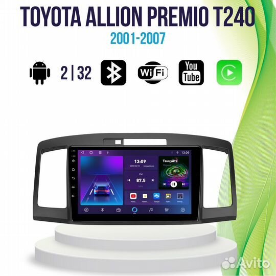 Магнитола Toyota Allion Premio T240 TS7Pro 2/32 An