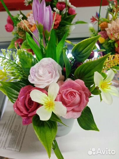 Букеты из мыла ручной работы