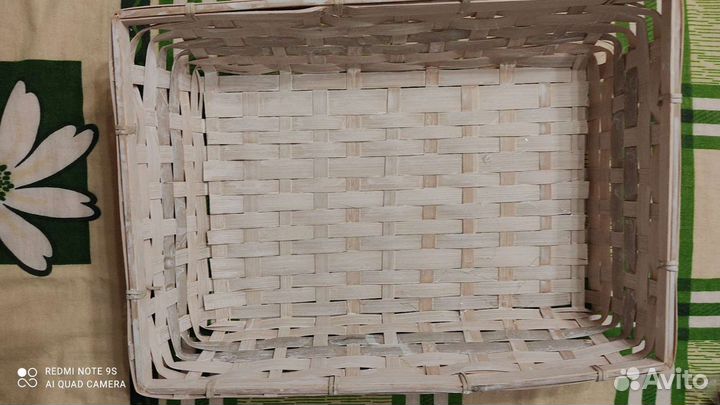 Бамбуковая корзина для подарков