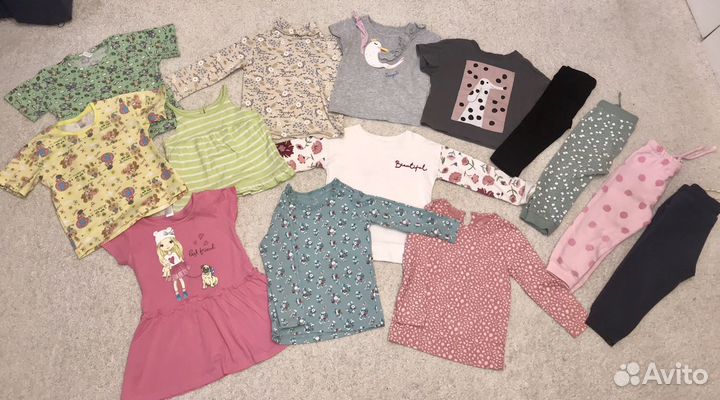 Набор одежды для девочки пакетом, размер 92