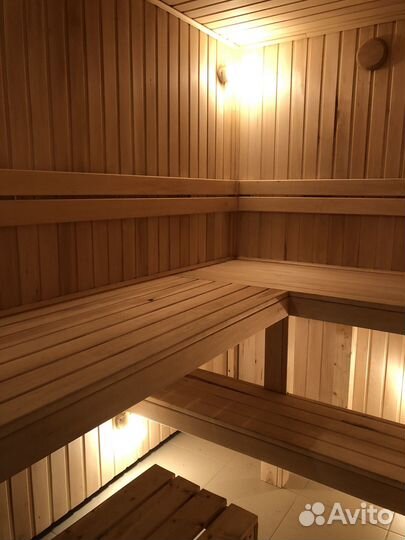 Баня на дровах с бассейном
