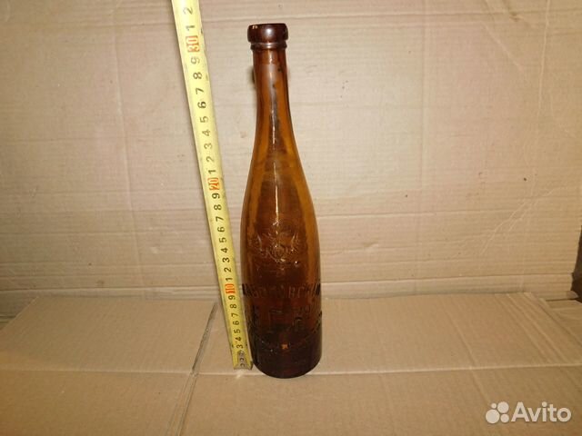 Старинная пивная бутылка,Шаболовский пивоваренный