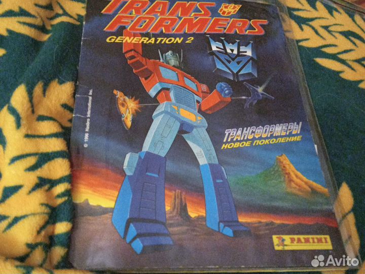 Альбом panini transformers generation 2