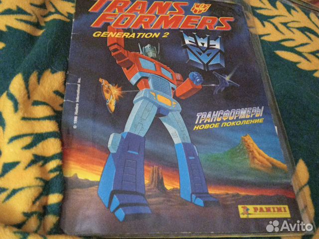 Альбом panini transformers generation 2