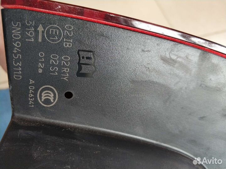 Фонарь задний левый Tiguan 1 новый, оригинальный