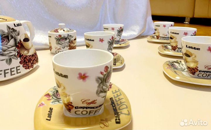 Чайный сервиз Сoffee Latte Cappuccino 15 предметов