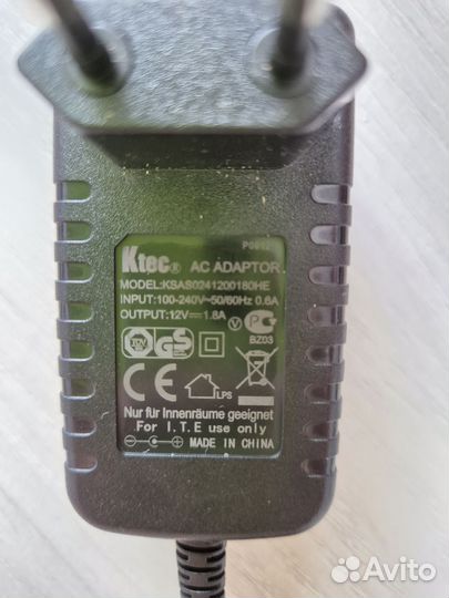 Блок питания, зарядное устройство AC adaptor Ktec