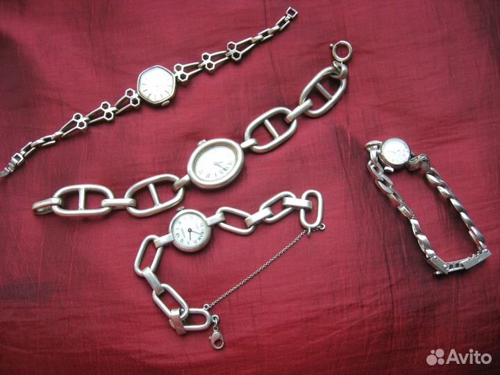 Часы серебро Швейцария на ходу