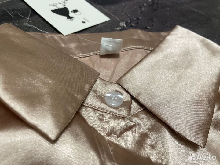 Рубашка женская атласная